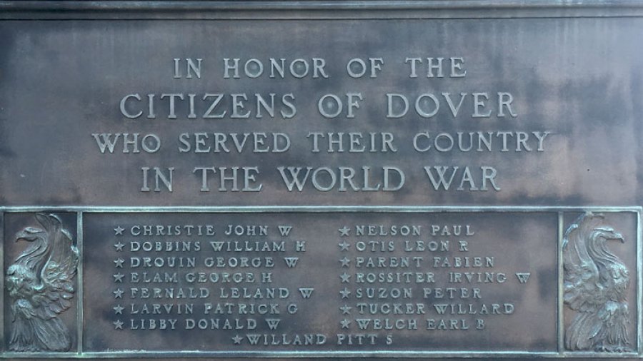 Transcription of Dover’s World War One Memorial